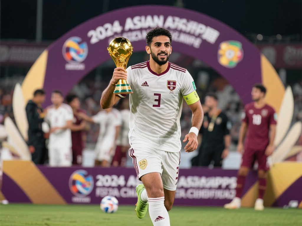 【荣耀时刻】马德兴代表体坛为阿菲夫颁发2024亚洲金球奖！